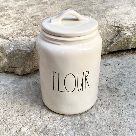 Rae Dunn FLOUR Large Letter 2018 Canister - Picture 3 of 14